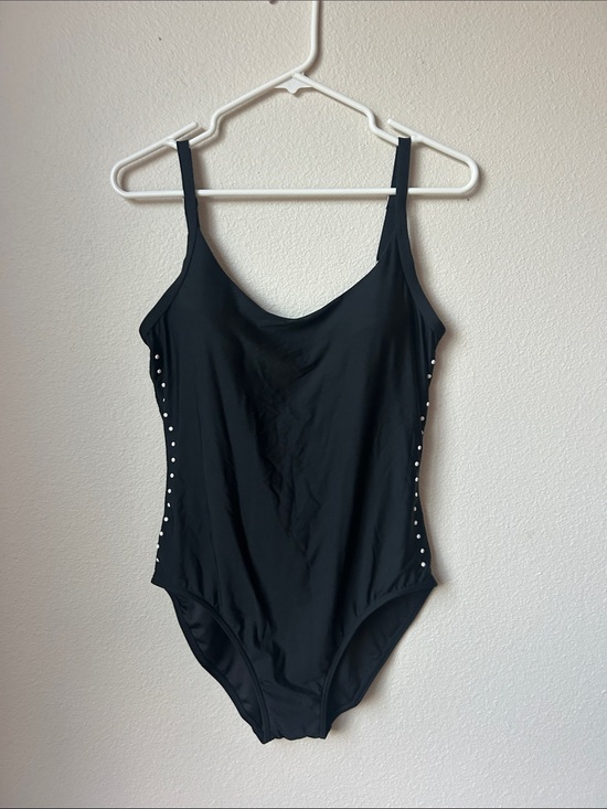 Dkny Other - Dkny Black One-Piece Swimsuit with Side Stud Detail